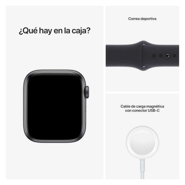Apple Watch SE Deportivo Blanco Estelar - Contenido